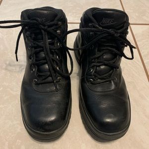Nike Acg Boots Nike Boots On Nike ACG Mens Black Leather Boots
